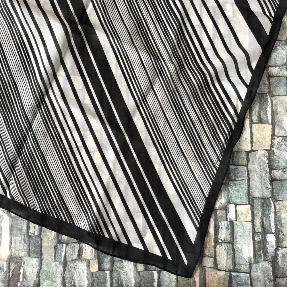 Striped Square Scarf